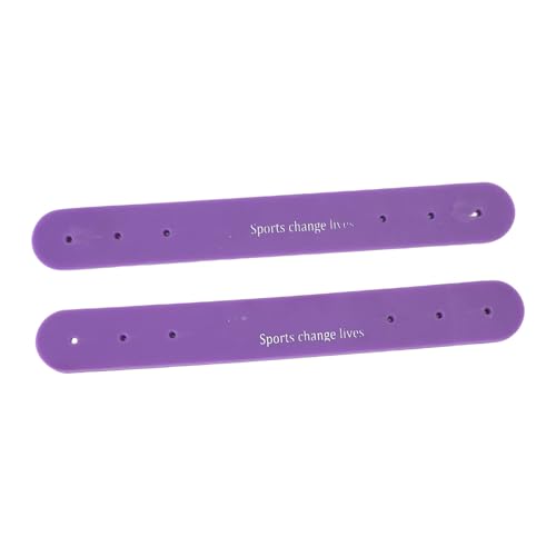 HUSHUI 1 Paar Spurgurte Universal Multi Purpose Einstellbare TPE -Spurstiefelgurte für Reitausrüstung (Lila) von HUSHUI