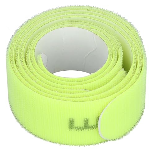 HUSHUI 3-teiliges Schützendes Tennisschläger-Kopfband, 37 Mm Nylon-Klettverschluss, Schlägerkopfrahmen-Schutzband Zum Ballpicken, Tennisschläger-Kopfschutz (Leuchtendes Grün) von HUSHUI
