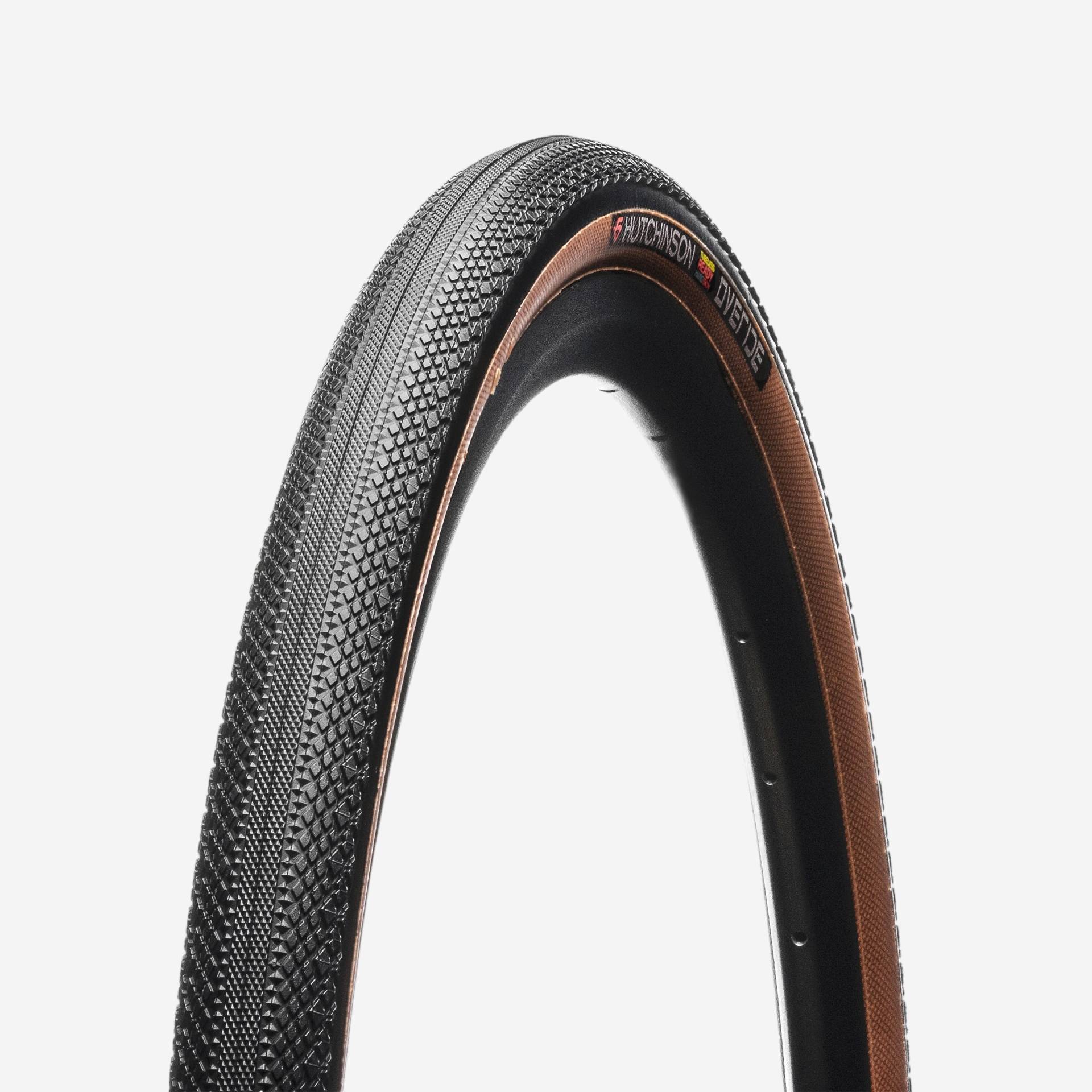 Fahrradreifen Gravel Overide Hardskin Tubeless Ready 700x40 bronze von HUTCHINSON