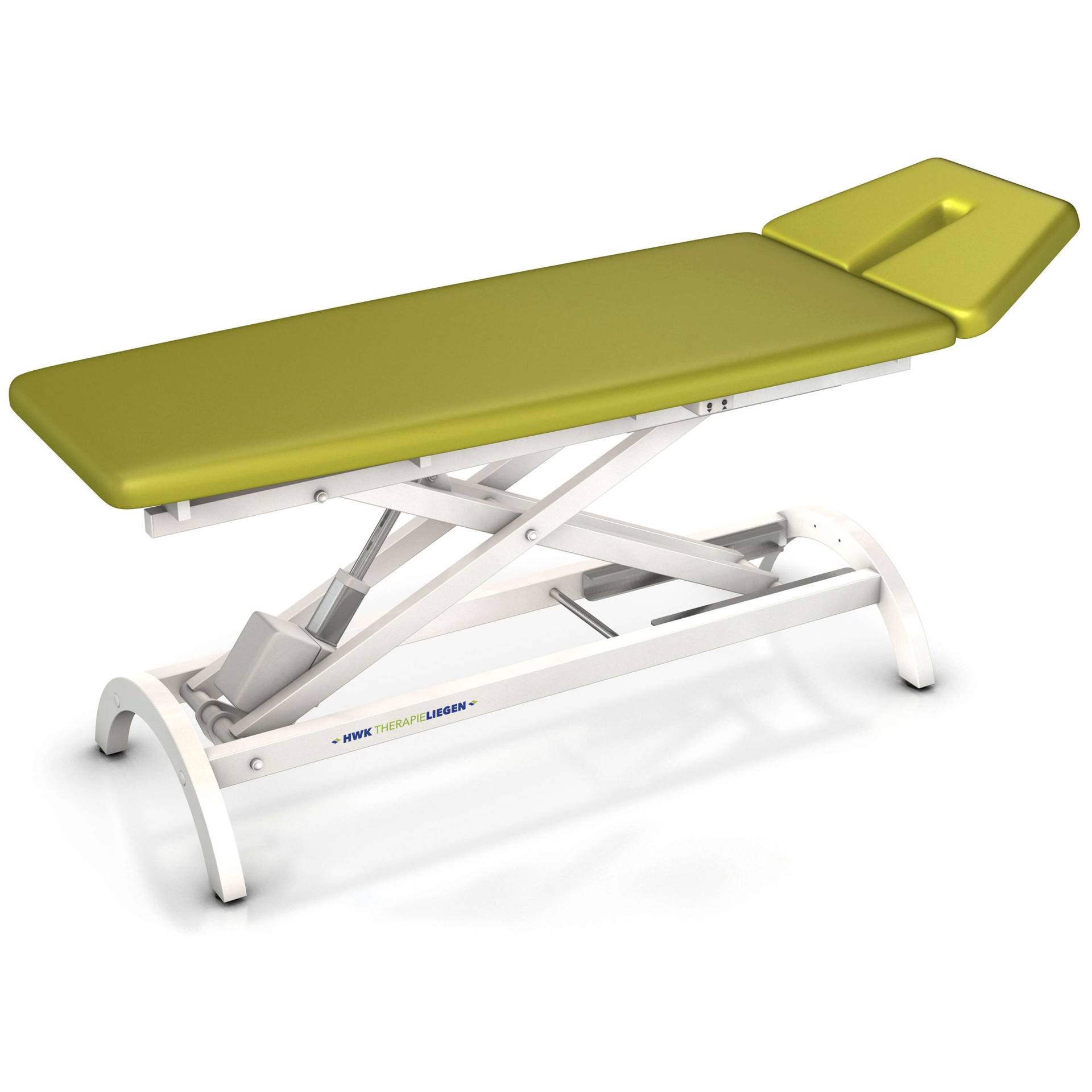 HWK Therapieliegen Elektrische Therapieliege "Impuls E2", 65 cm, Weiß, Limone von HWK Therapieliegen