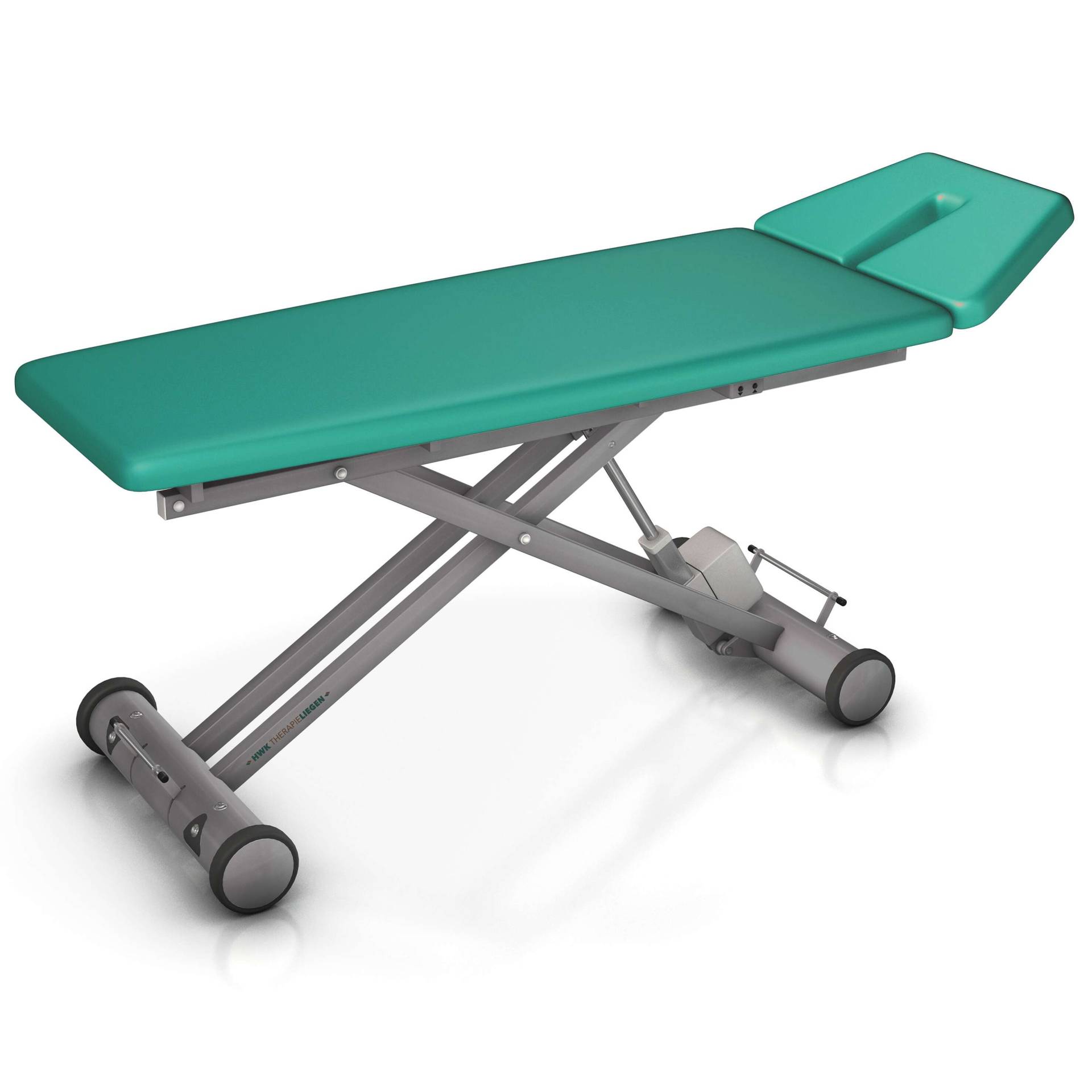 HWK Therapieliegen Elektrische Therapieliege "Solid E2", Graualuminium, Weiß von HWK Therapieliegen