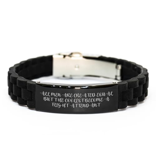 HXFFXHF Flugbegleiter sind das coolste, Werden zu einem Flugbegleiter für ihn oder sie, Verschluss Armband, Freunden oder Familie, klein, Silikon, kein Edelstein von HXFFXHF