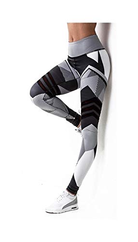 HXSZWJJ Frauen-Gamaschen Hohe elastische Gamaschen, die Frauen-Eignungs-Gamaschen drücken, drücken Hosen-Kleidung Sporting Leggins hoch (Color : Black, Size : M) von HXSZWJJ