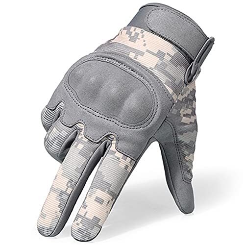 HXSZWJJ Touchscreen Tarnung Taktische Handschuhe Army Military Combat Outdoor Klettern Vollfingerhandschuhe (Color : ACU, Size : XL.) von HXSZWJJ