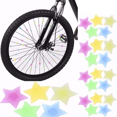 HXStar 18 Stück Speichenreflektoren Fahrrad Kinder Reflektierende Sterne von HXStar