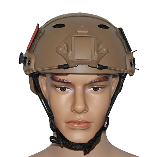 HYFAN Airsoft Fast Tactical Helmets PJ Style Ventilation Simple Quick Version Schutzausrüstung für Outdoor Sport Paintball Spiele (Ton) von HYFAN