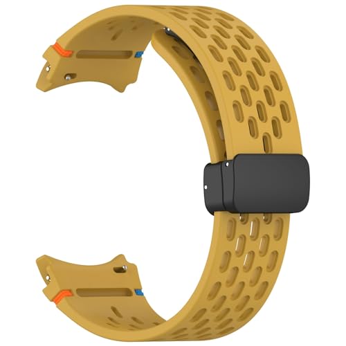 HYHJYMG 20mm Riemen für Watch 4 5 Pro 6 7 7lte 44mm 40mm Uhr 4/6 Klassisches Silikonband ohne Lücken Armbandkorrea von HYHJYMG