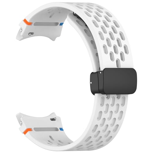 HYHJYMG 20mm Riemen für Watch 4 5 Pro 6 7 7lte 44mm 40mm Uhr 4/6 Klassisches Silikonband ohne Lücken Armbandkorrea von HYHJYMG