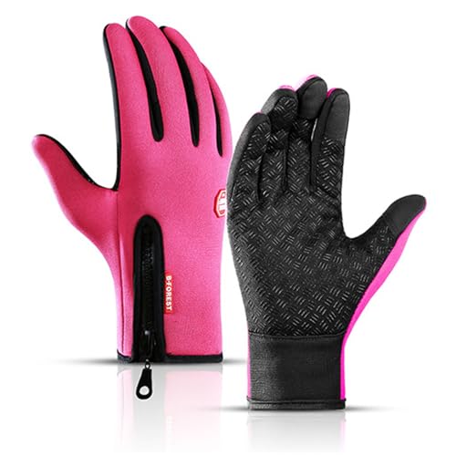 Thermo Alpin, Freezer Thermo-Handschuhe für Herren, warm, Touchscreen, wasserdicht, für den Winter (A0001-RD, L) von HYLM