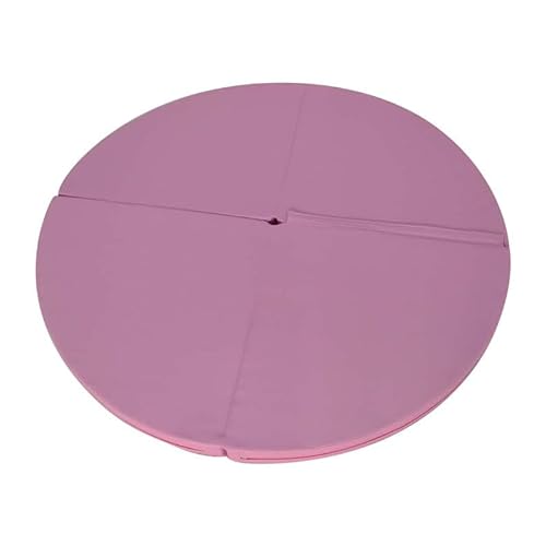 HYLMF Sicherheits-Schutzmatte für Fitness, Gymnastik, Yoga, Pole-Tanzmatte, faltbar, stoßdämpfend, rund, Pole-Tanzmatte (Größe: 200 x 10 cm, Farbe: Pink) von HYLMF