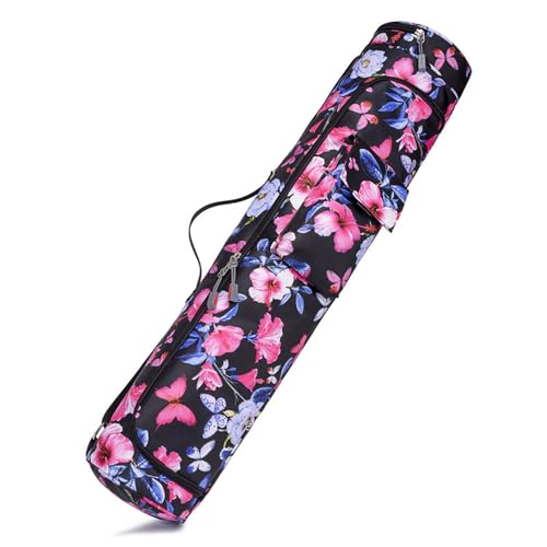 HYOOG Yogamatten-Tasche mit doppeltem durchgehendem Reißverschluss, Tragetasche für Yogamatte, Tragetasche mit Aufbewahrungstaschen und verstellbarem Schultergurt, passend für alle Ihre Sachen von HYOOG