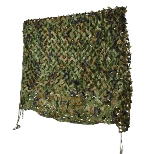 HYOUT Tarnnetz für den Innenbereich oder Außenbereich Abdeckung Sichtschutz Dekoration Tarnung Camouflage Netz für Wohnzimmer Kinderzimmer Freizeit Deko Freizeit Camping Jagd Bar, Woodland Camo, 5X6M von HYOUT