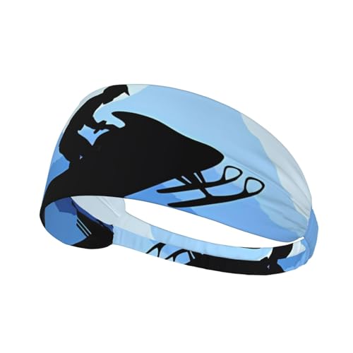 Elastisches Aldult Übungs-Stirnband für Damen und Herren, feuchtigkeitsableitend, athletisch, zum Laufen, Trainieren, Schneemobil von HYTTER