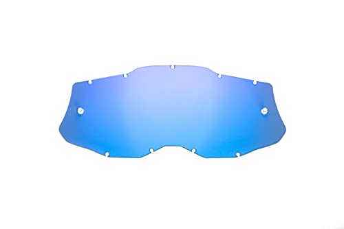 HZ Unisex – Erwachsene Seecle SE-41S272-HZ Ersatzglas blau verspiegelt kompatibel für Brille/Maske 100% RACECRAFT 2 / STRATA 2 / ACCURI 2 / Mercury 2, durchsichtig, Einheitsgröße von HZ