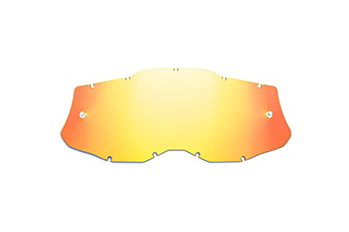HZ Unisex – Erwachsene Seecle SE-41S274-HZ Ersatzglas orange verspiegelt kompatibel für Brille/Maske, 100% RACECRAFT 2 / STRATA 2 / ACCURI 2 / Mercury 2, durchsichtig, Einheitsgröße von HZ