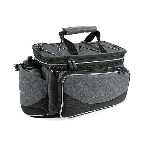 Haberland Unisex – Erwachsene Gepäckträgertasche, Grau/Schwarz, 40x22x24 cm von Haberland