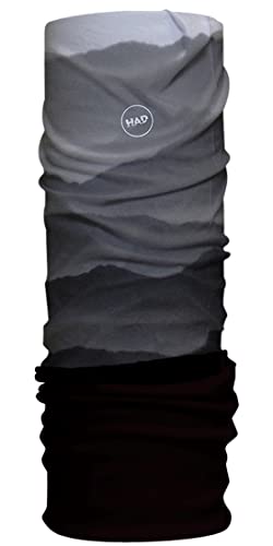 H.A.D.© Multifunktionsschal mit Fleece-Teil für Erwachsene, Polyester, one size (Into grau, Fleece schwarz) von Had