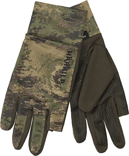 Härkila Deer Stalker Camo Handschuhe - Jagdhandschuhe Camouflage mit Tanatex®-Insektenschutz - Jägerhandschuhe mit Schießfinger , Größe:L von Härkila