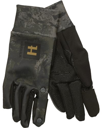 Härkila NOCTYX Camo Fleece Glove w/foldback Finger | Axis MSP®Black, L von Härkila