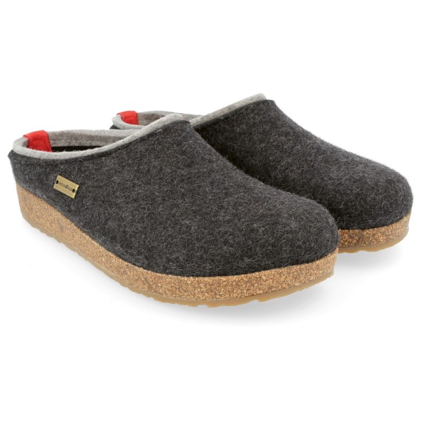 Haflinger - Grizzly Kris - Hausschuhe Gr 40 grau von Haflinger