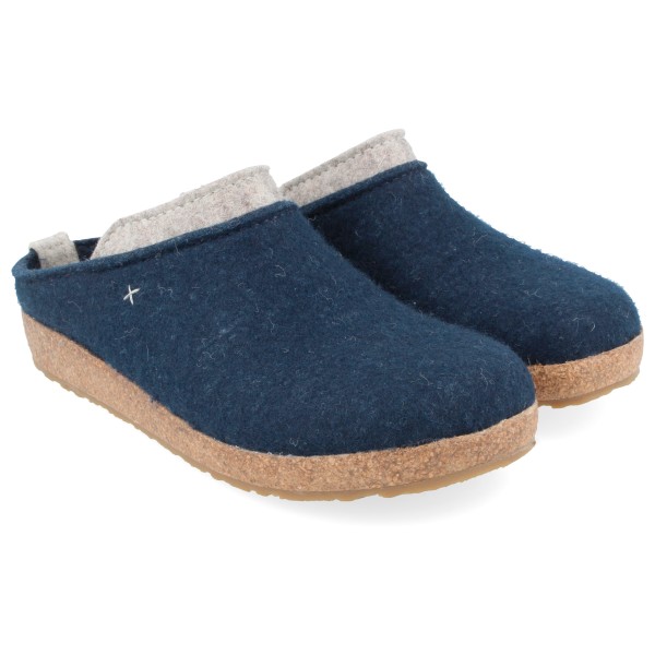 Haflinger - Grizzly Speed - Hausschuhe Gr 39 blau von Haflinger