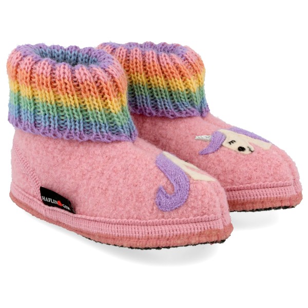 Haflinger - Kid's Fairy Tale - Hüttenschuhe Gr 32 rosa von Haflinger