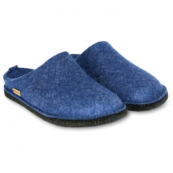 Haflinger - Soft - Hüttenschuhe Gr 46 blau von Haflinger