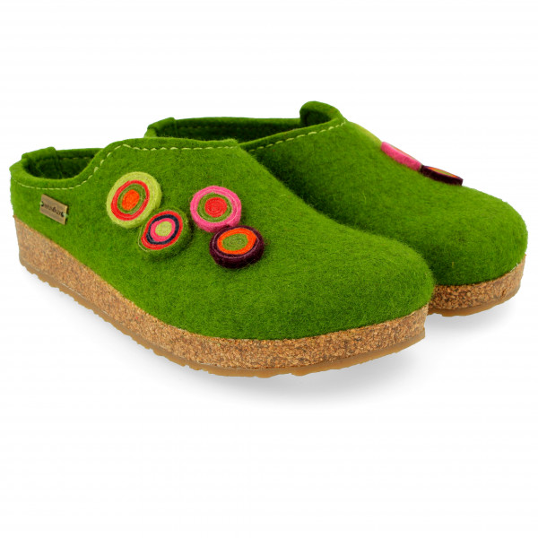 Haflinger - Women's Kanon - Hüttenschuhe Gr 40 grün von Haflinger
