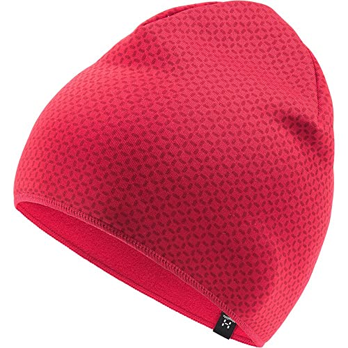 Haglöfs 605138_4QX Fanatic Print Beanie Hat Unisex Scarlet RED/DALA RED Größe S/M von Haglöfs
