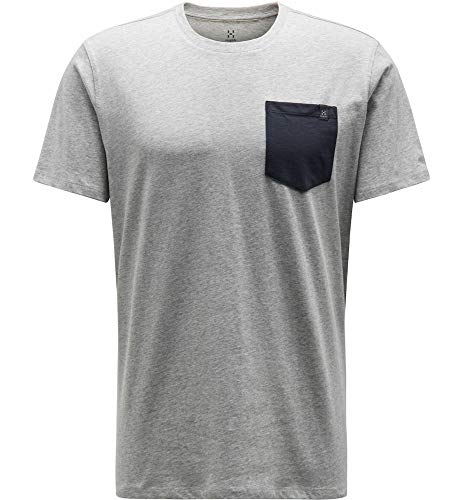 Haglöfs Herren Mirth Tee T-Shirt, Grey Melange/Slate, S von Haglöfs