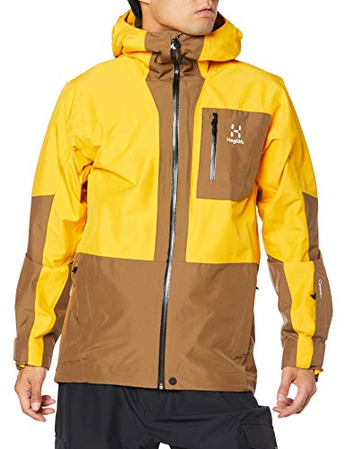 Haglöfs Skijacke Herren Lumi Jacket wasserdicht, Winddicht, atmungsaktiv Pumpkin Yellow/Teak Brown M M von Haglöfs