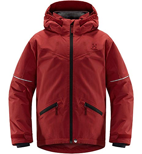 Haglöfs Skijacke Kinder Niva Insulated Jacket wasserdicht, Winddicht, atmungsaktiv, wärmend Brick Red 134 134 von Haglöfs