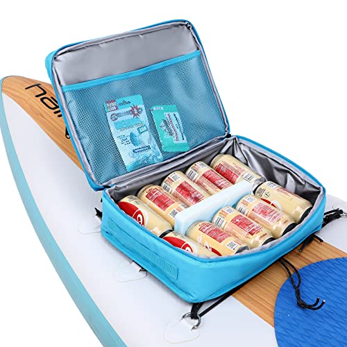 Haimont Paddleboard Coolers Deck Bag Leakproof Inflatable Paddle Board Accessories Coolers for Sup, Kajak, Light Blue, 10 Can von Haimont