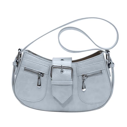 Umhängetasche Vielseitige Tasche Vintage Achseltasche PU Leder Tasche Unterarmtasche für Mädchen Frauen Handtasche von Haipink