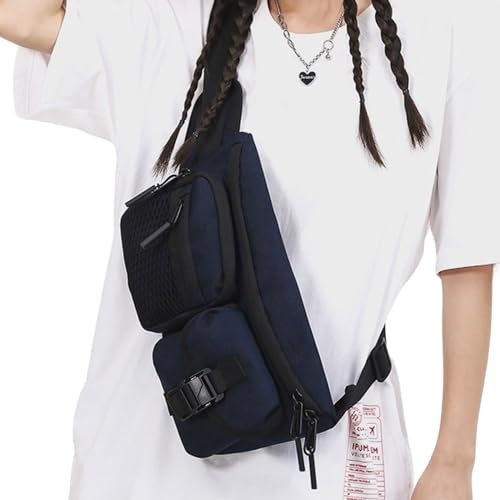 Vielseitige Hüfttasche mit mehreren Fächern, Crossbody-Schultertaschen für Outdoor-Sportarten und Reisen von Haipink