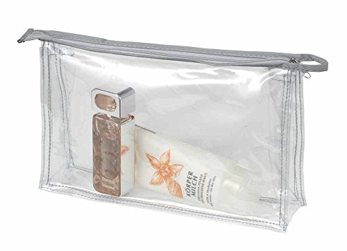 HALFAR Kosmetiktasche Flugreise Sicherheitstoilettentasche mit Reissverschluss im Format 27 x 17 x 7 cm von Halfar