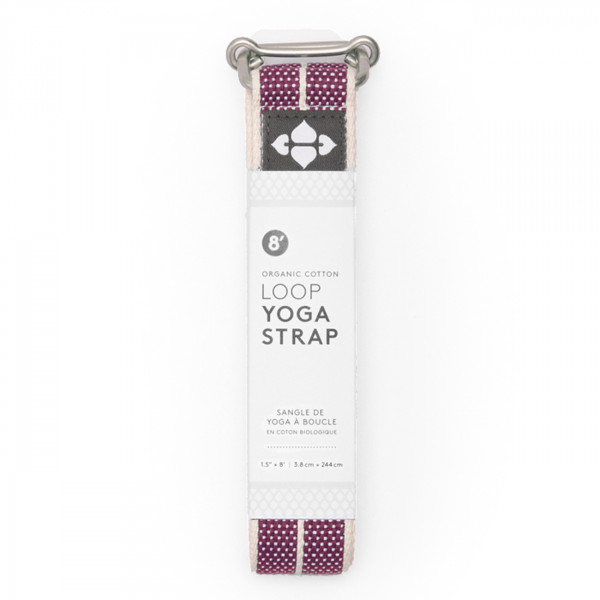 Yogagurt Loop (Bio-Baumwolle) 244 cm - Plum Weave von Halfmoon