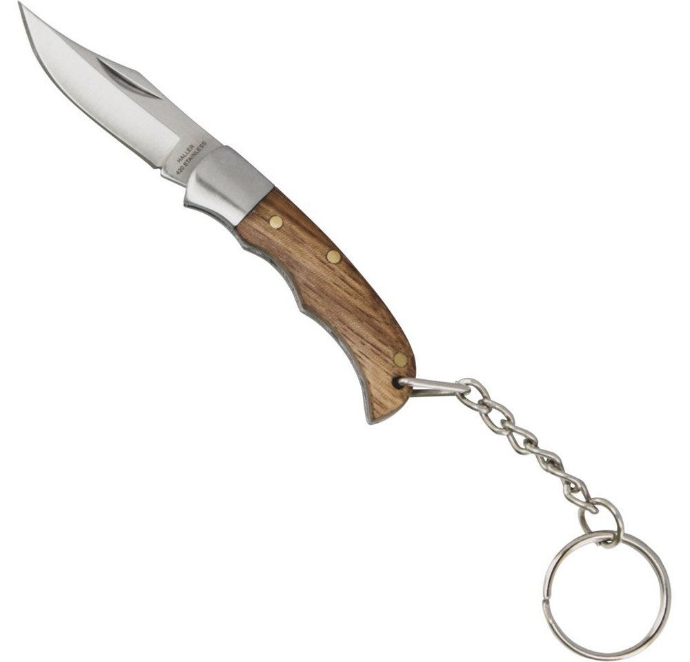 Haller Messer Taschenmesser Mini Messer Schlüsselanhänger Zebraholzgriff von Haller Messer