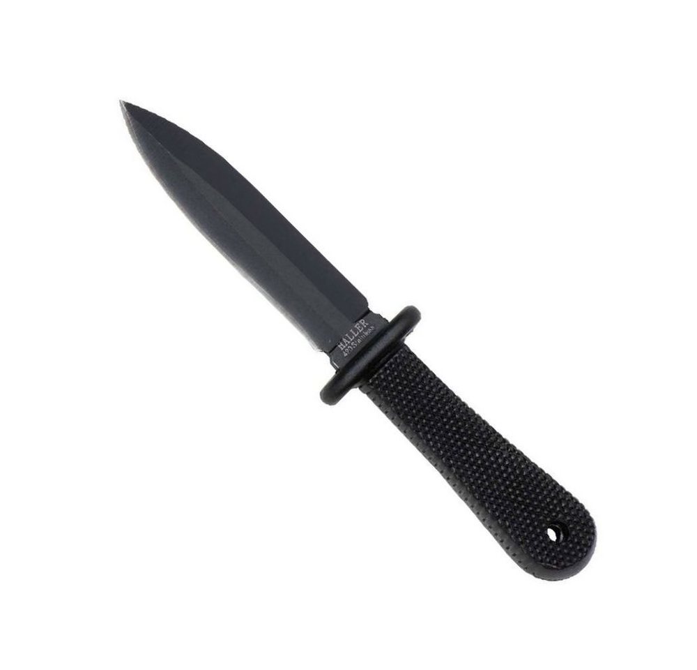 Haller Messer Universalmesser Neck Knife schwarz Gummigriff mit Scheide von Haller Messer