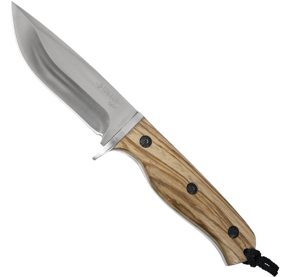 Haller Messer Universalmesser Select Gürtelmesser Freizeitmesser Lederscheide, Klinge durchgehend von Haller Messer