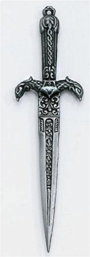 Haller Brieföffner Miniaturschwert, Silber, 23cm von Budoten