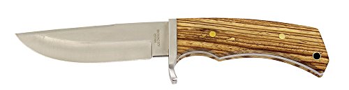 Haller Unisex – Erwachsene Jagdmesser Zebraholzgriff Messer, braun, one Size von Haller