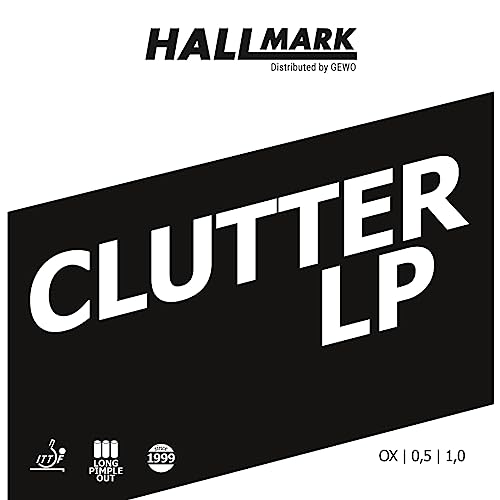 Hallmark Belag Clutter-LP, rot, 1,0 mm von Hallmark
