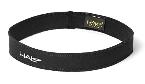 HALO Headband Schweißband Slim, 2,5 cm, Schwarz (HSBLACK-1) von Halo Headband