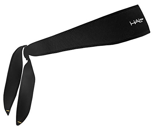 Halo Headband Halo I- Custom Fit - Schweißband für Damen und Herren, rutschfest, mit feuchtigkeitsableitendem Dryline-Stoff, Schwarz von Halo Headband