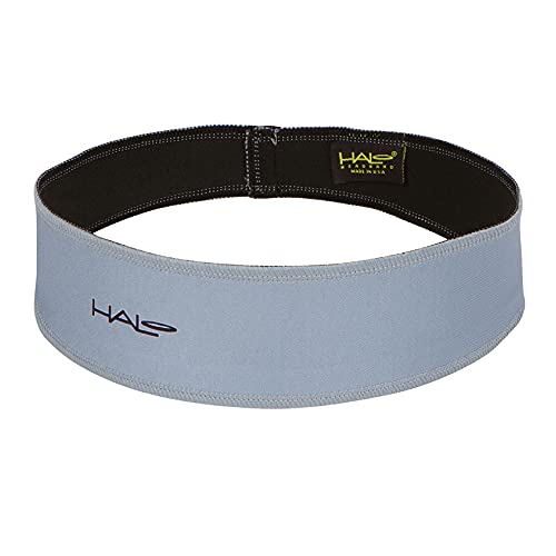 Halo Headband Halo II Schweißband-Pullover für Damen und Herren, rutschfest, mit feuchtigkeitsableitendem Dryline-Stoff, Grau von Halo Headband
