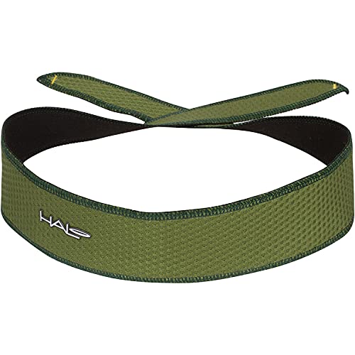 Halo Headband I AIR Series Schweißband Krawatte Version für Damen und Herren,Stirnbänder mit den weichen, strukturierten, leichten, hält Schweiß vom Gesicht ab, oliv von Halo Headband