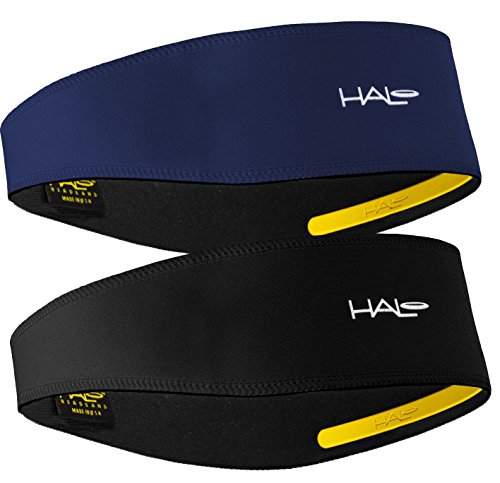 Halo II Stirnband Schweißband Pullover, 1 Schwarz und 1 Marineblau – 2 Stück von Halo Headband