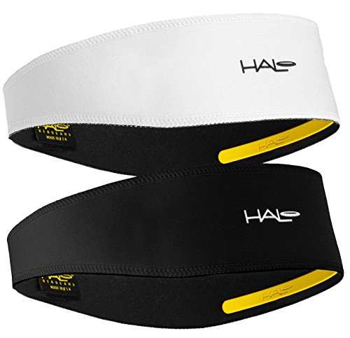 Halo Stirnband Schweißband Pullover weiß und schwarz – 2er-Pack von Halo Headband