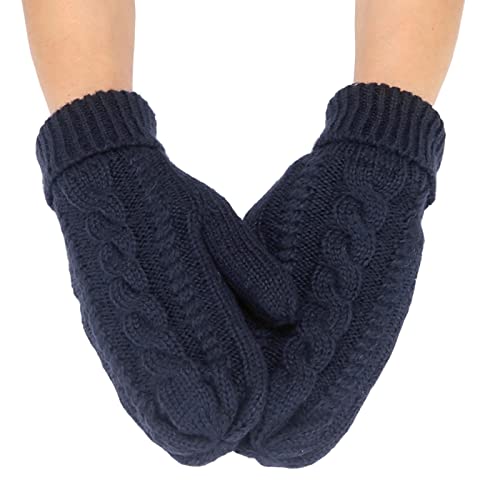 Haloppe Warme Handschuhe Dicke Winter Männer Frauen Radhandschuhe 1 Paar Nützlich Navy blau Einheitsgröße von Haloppe